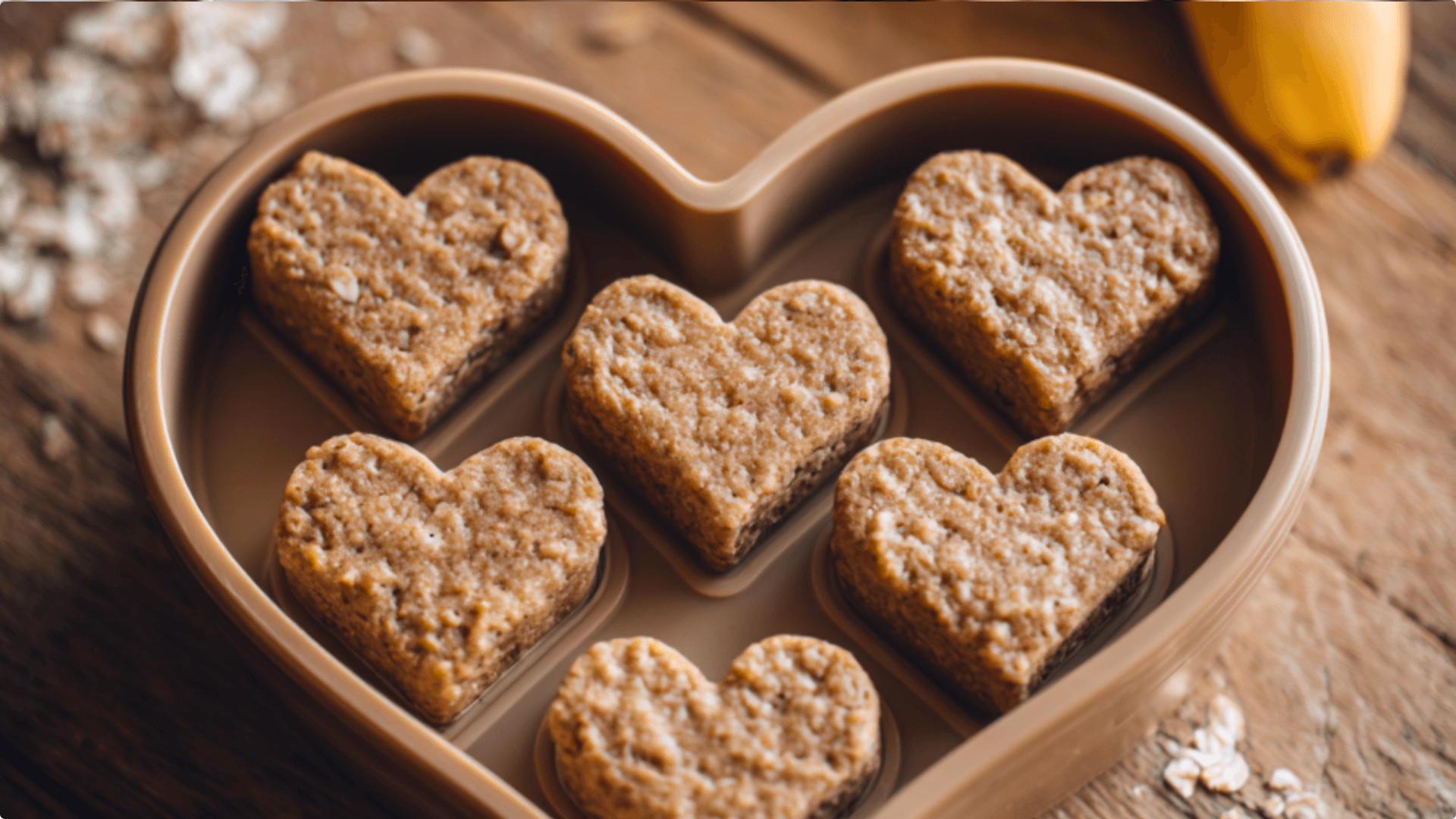 Banana Oatmeal Dog Treats