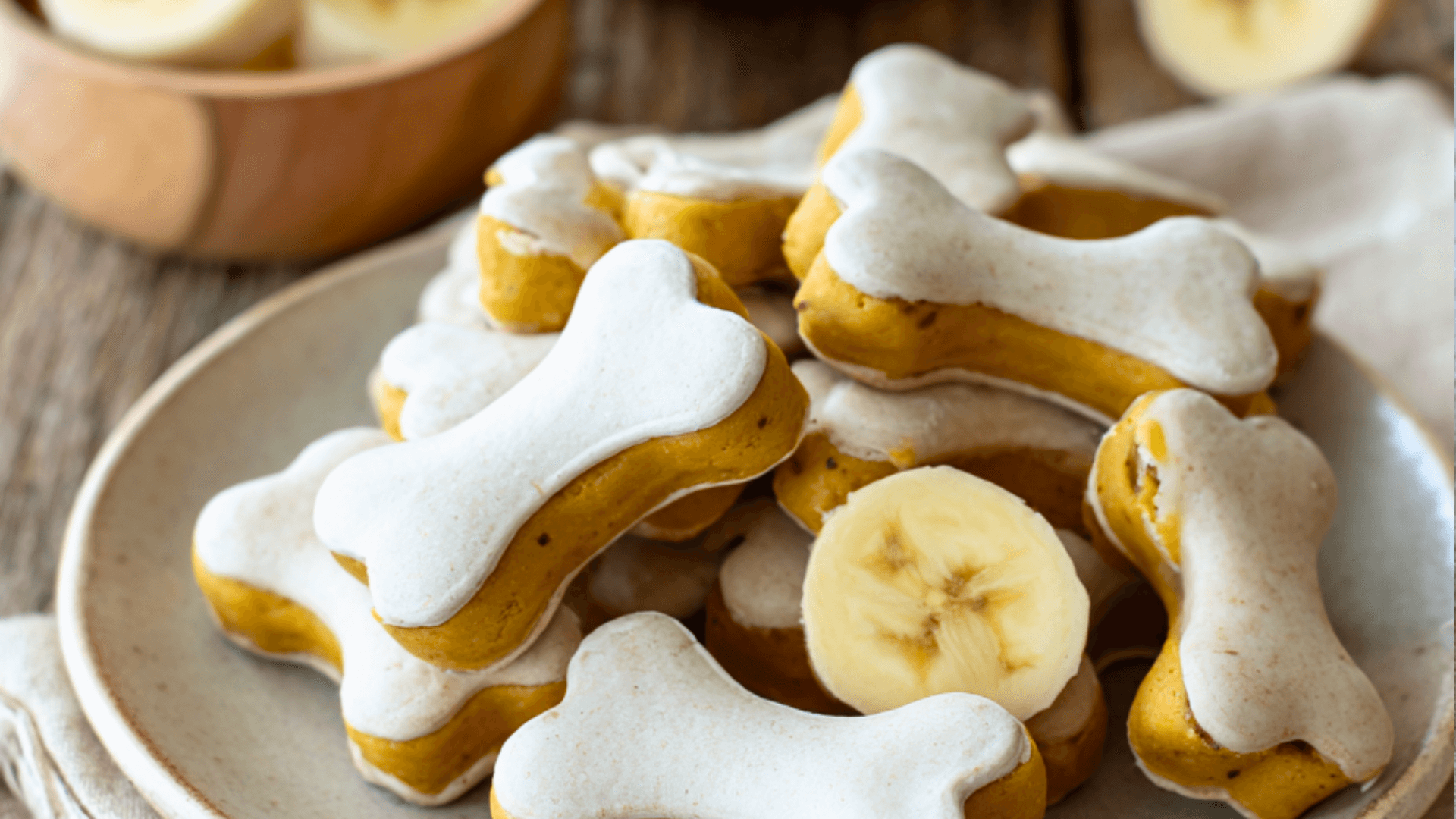 Pumpkin Yogurt Banana Dog Treats