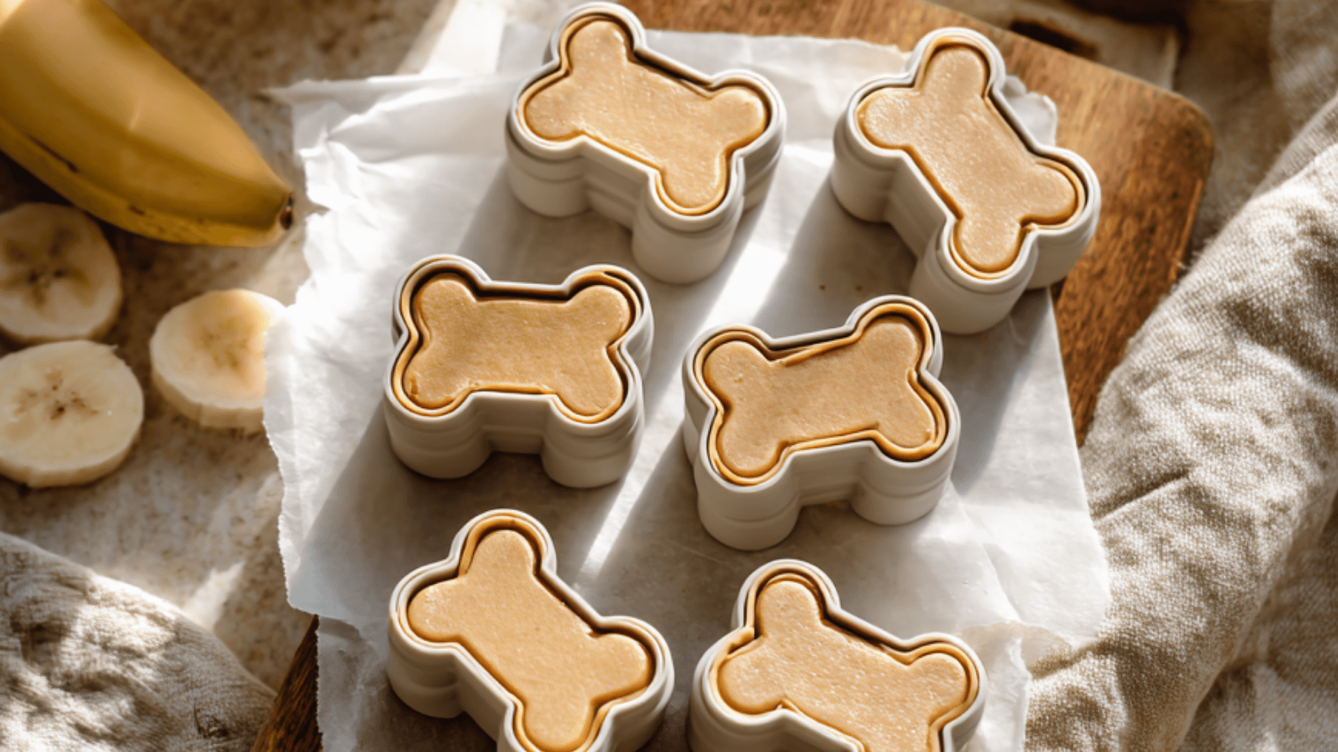 Dog Treats with Apple Sauce and Banana