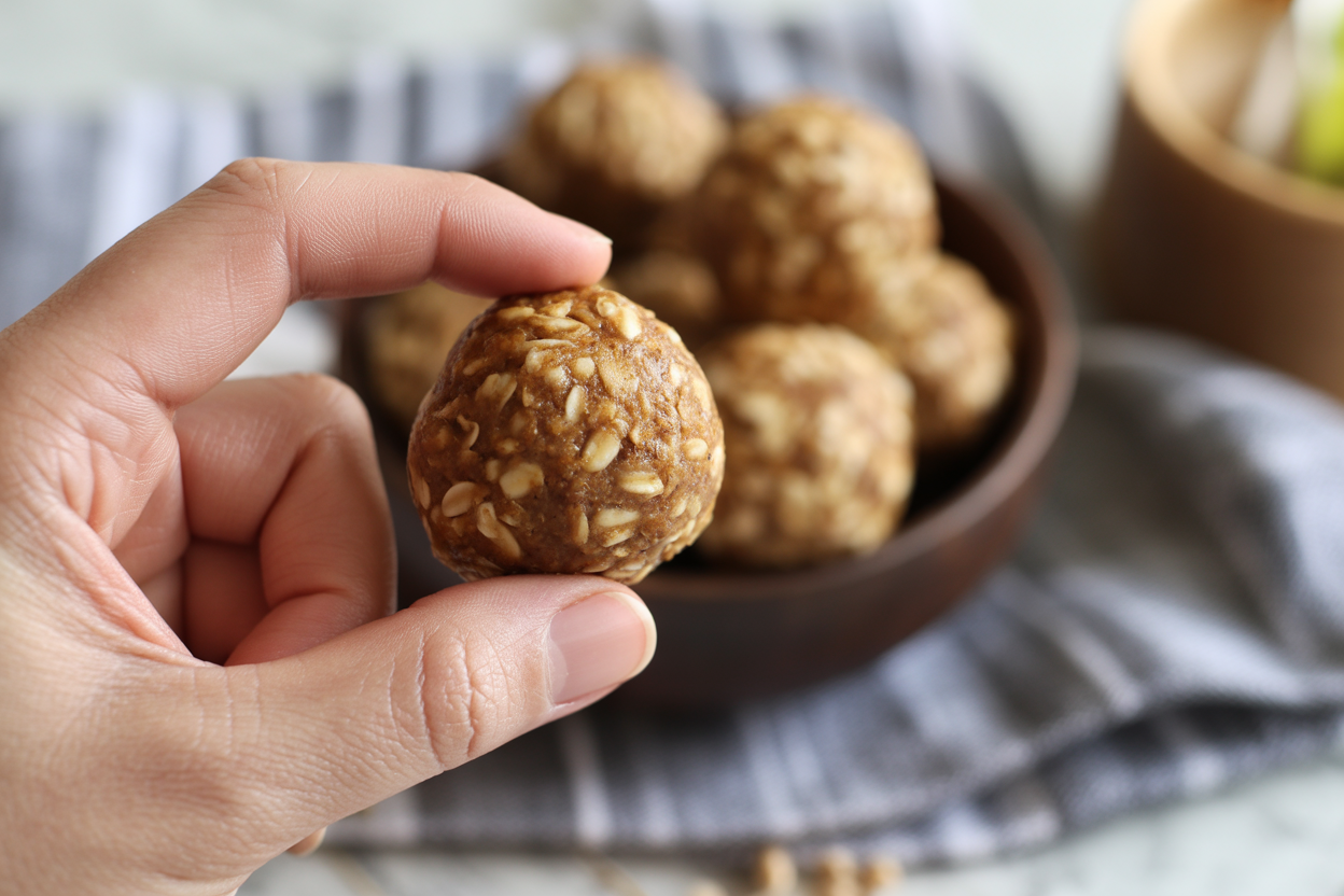 Pumpkin Peanut Butter and Oat Dog Treats (No Bake)