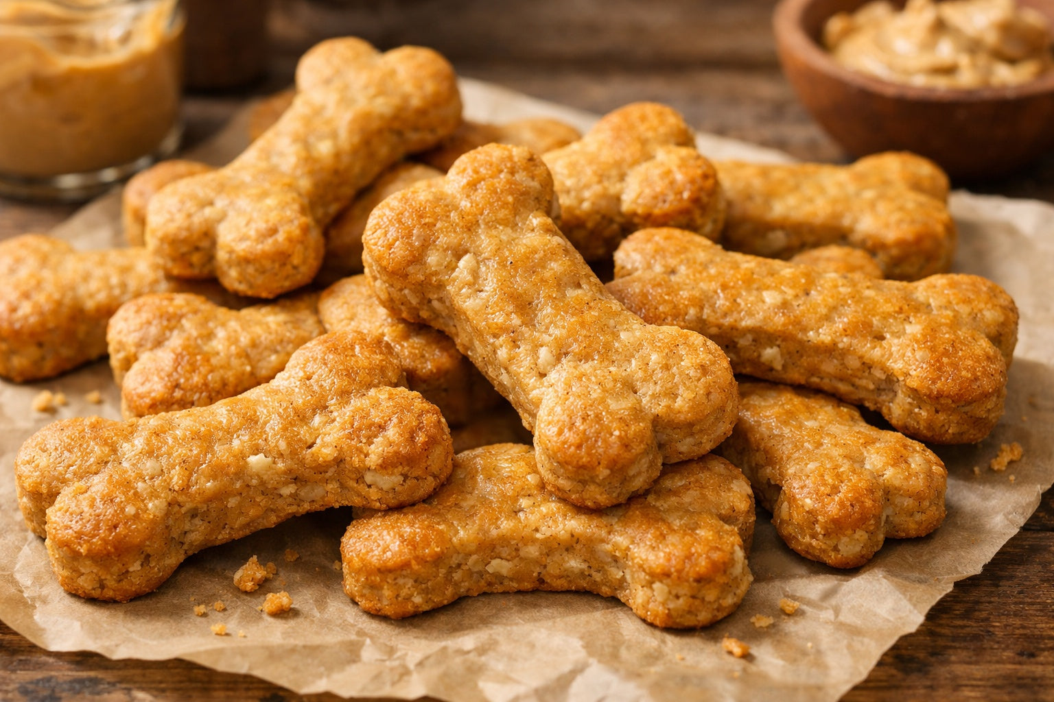 Peanut Butter Greek Yogurt Dog Treats