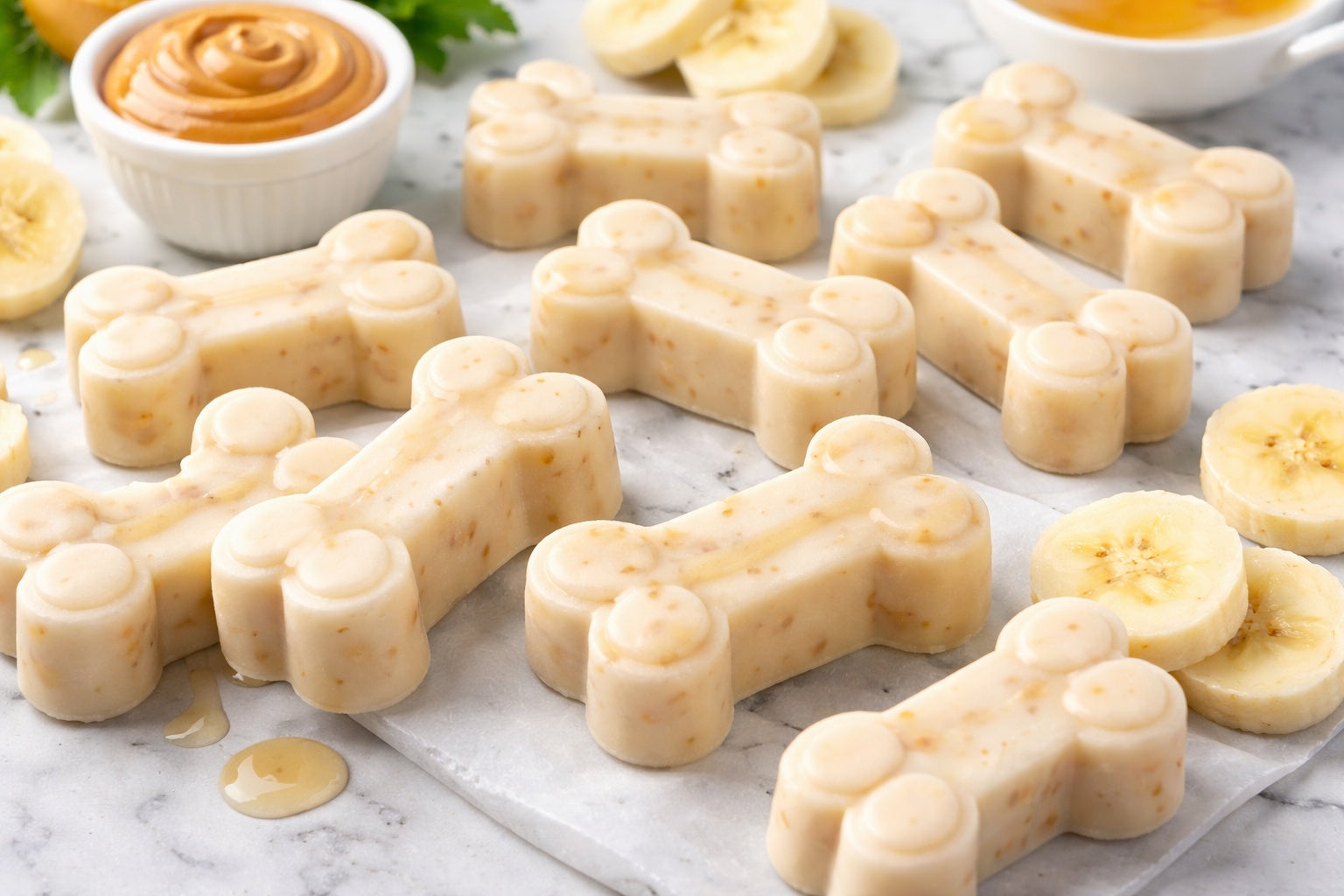 Frozen Peanut Butter And Yogurt Dog Treats