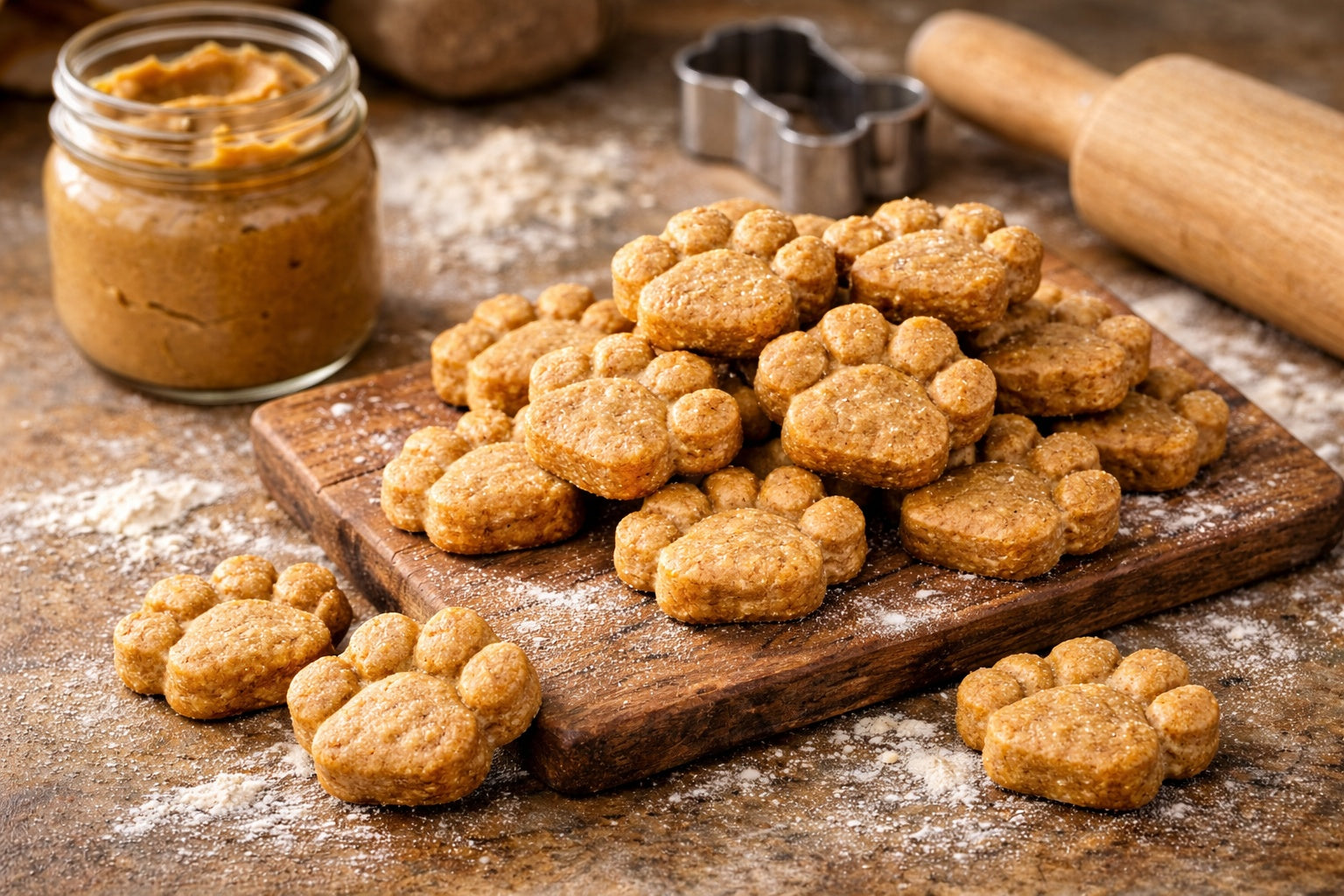 Easy Homemade Peanut Butter Dog Cookies
