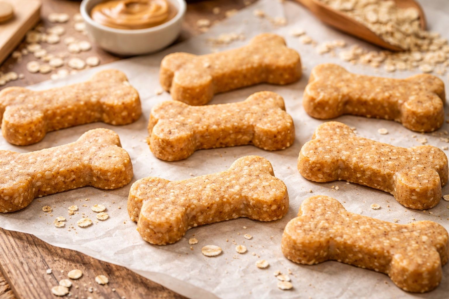 No Bake Peanut Butter Dog Treats