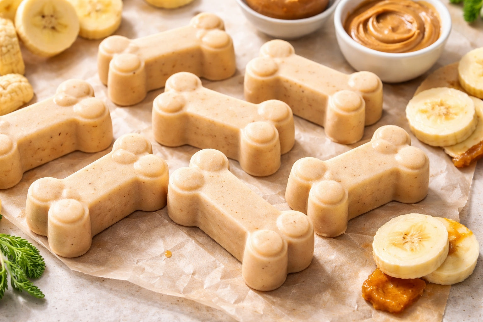 Frozen Homemade Dog Ice Cream Treat Recipe