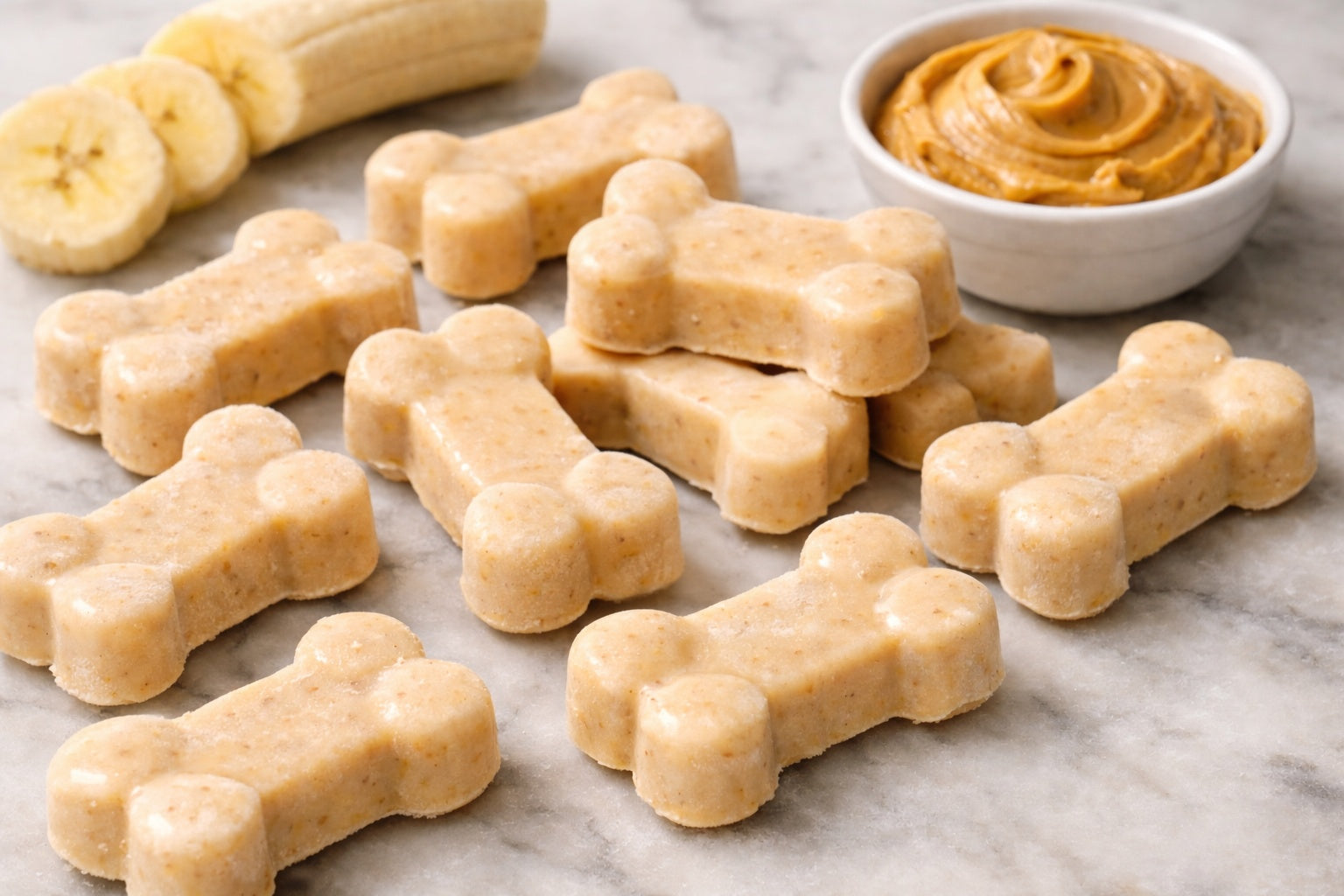 Easy Homemade Frozen Dog Treats With Peanut Butter