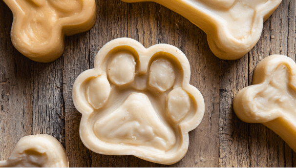 Peanut Butter Banana Greek Yogurt Dog Treats