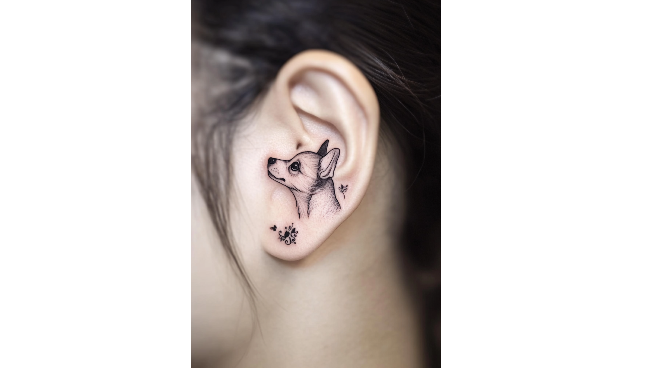 22 Dog Memorial Tattoo Ideas for the Ear