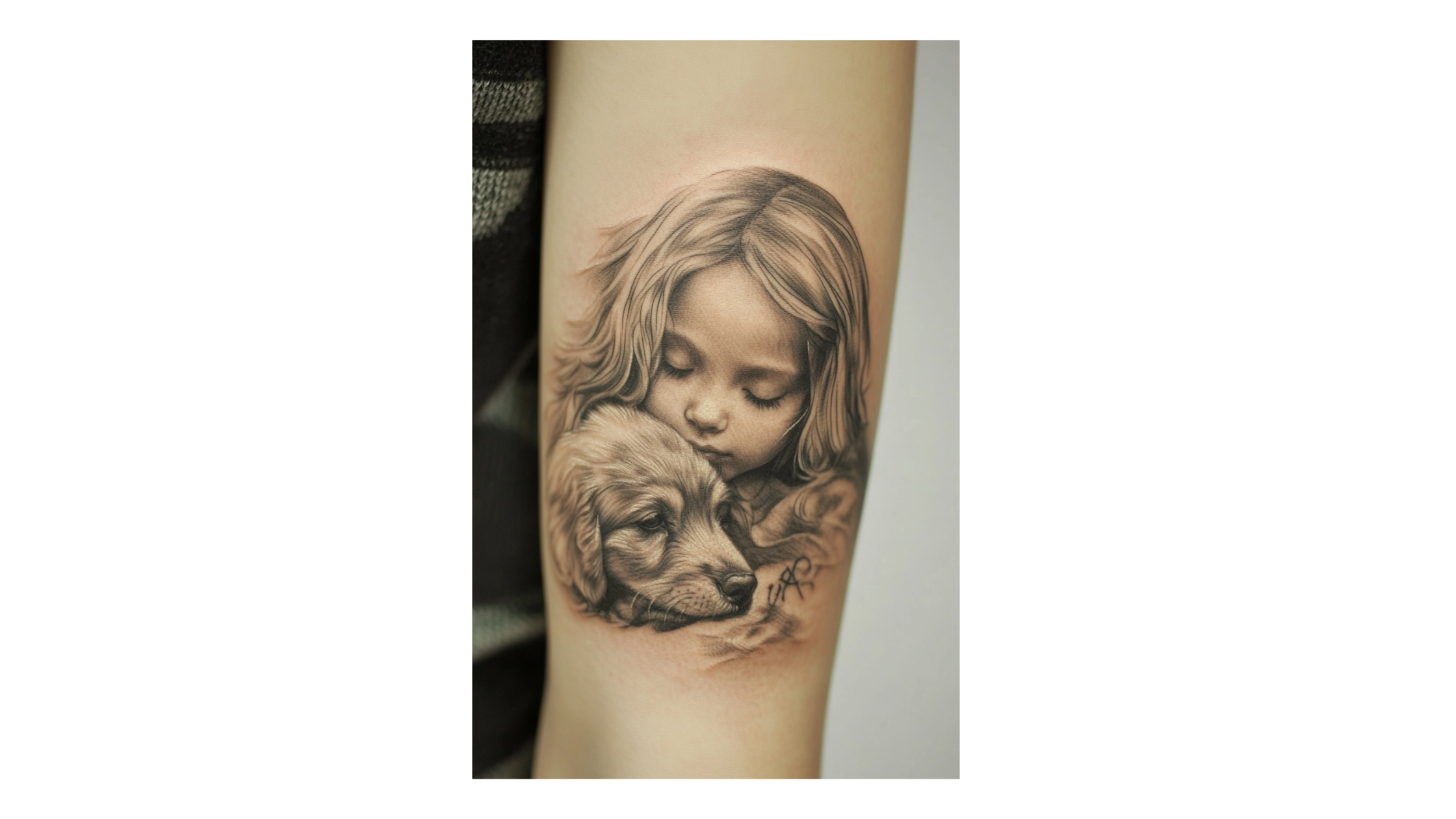 11 Girl and Dog Memorial Tattoo Ideas