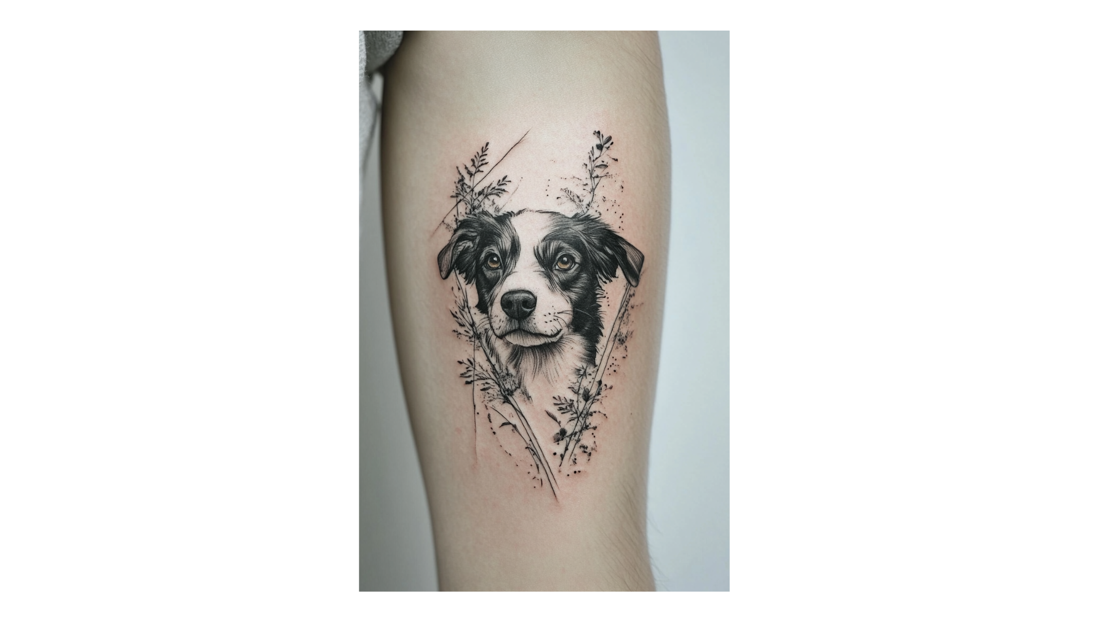 19 Fine Line Dog Memorial Tattoo Ideas