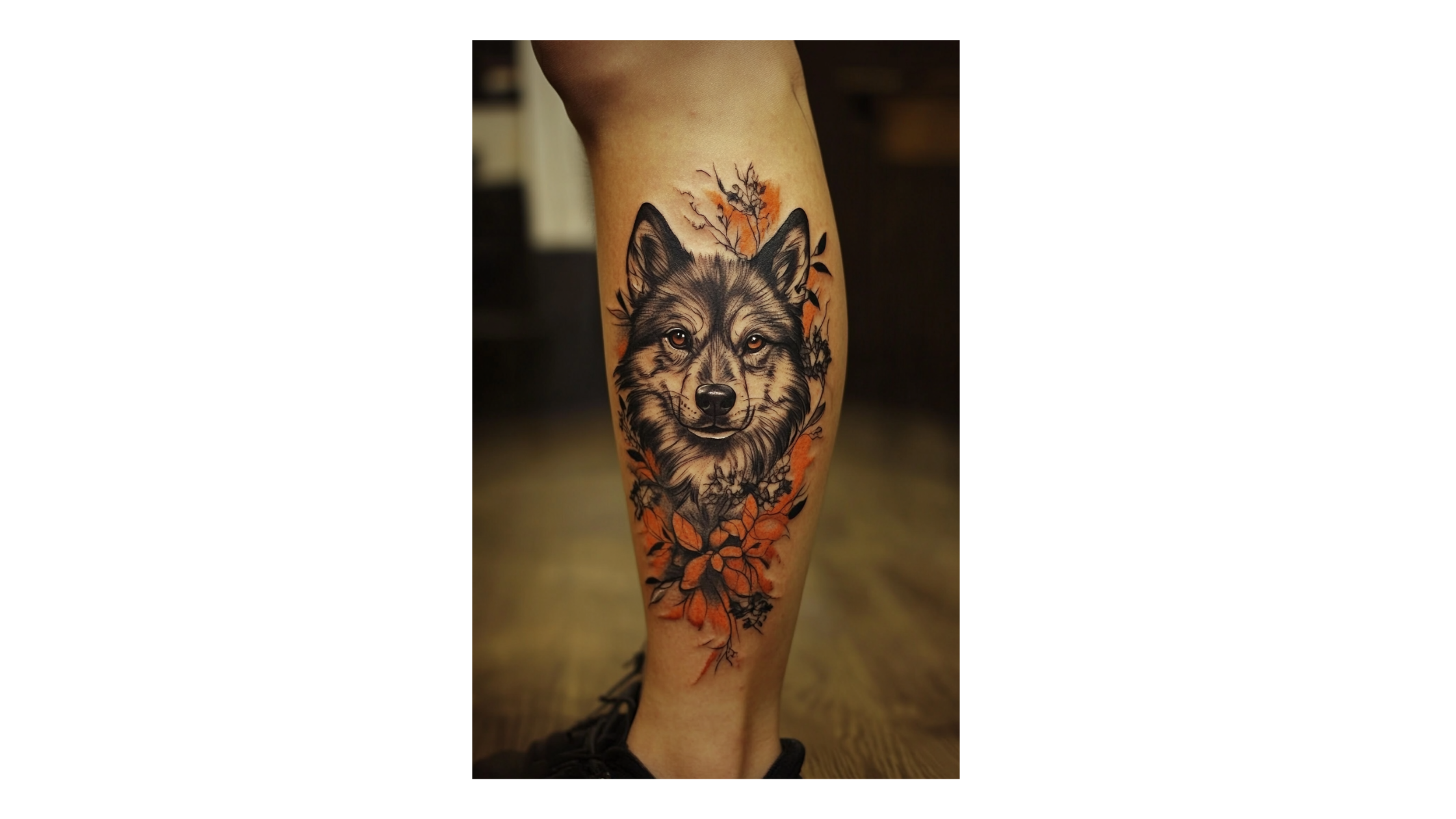 18 Dog Memorial Tattoo Ideas for the Leg