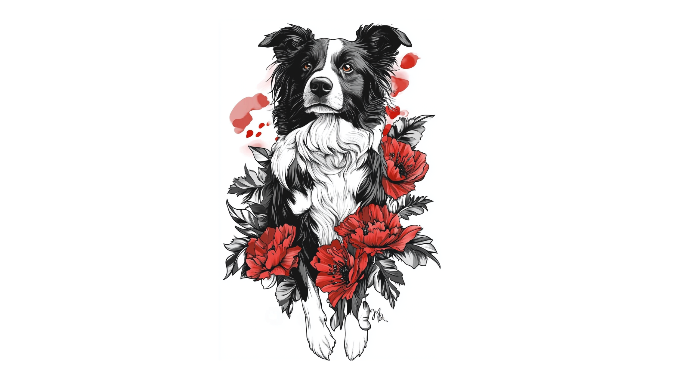 11 Border Collie Dog Memorial Tattoo Ideas