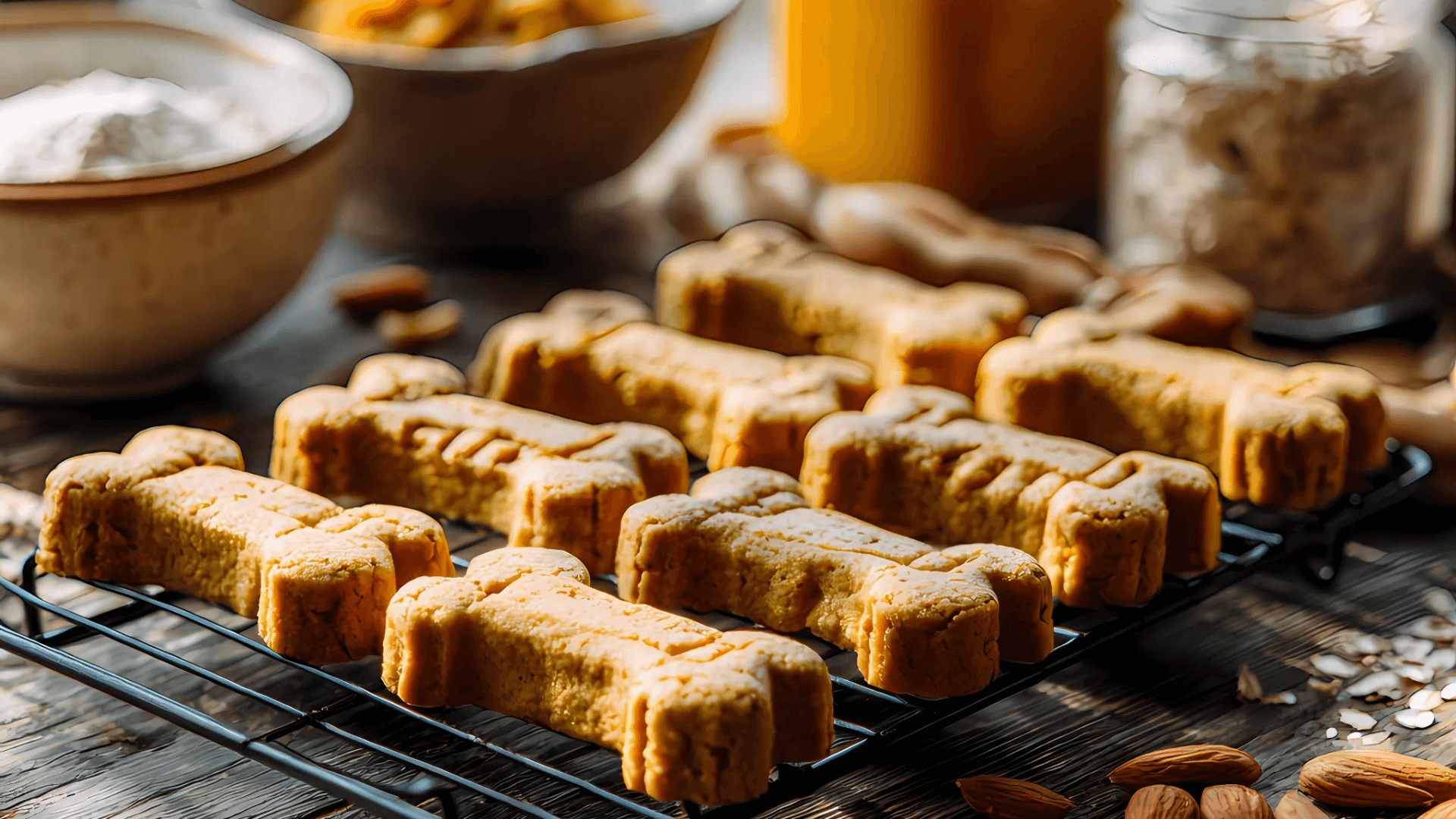 Pumpkin Almond Flour Dog Treats (Grain-Free)