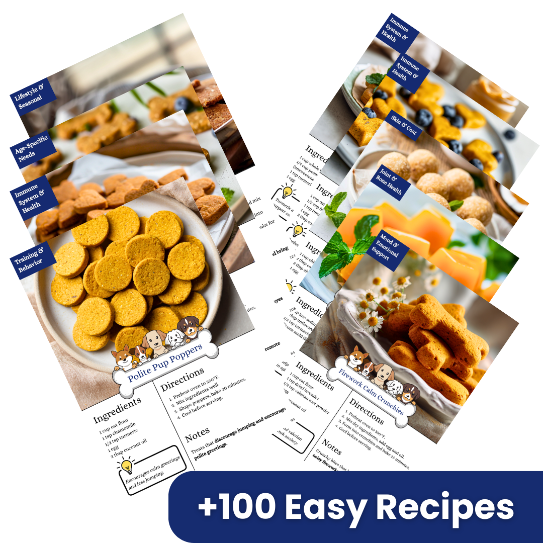 100+ Homemade Dog Treats Cookbook