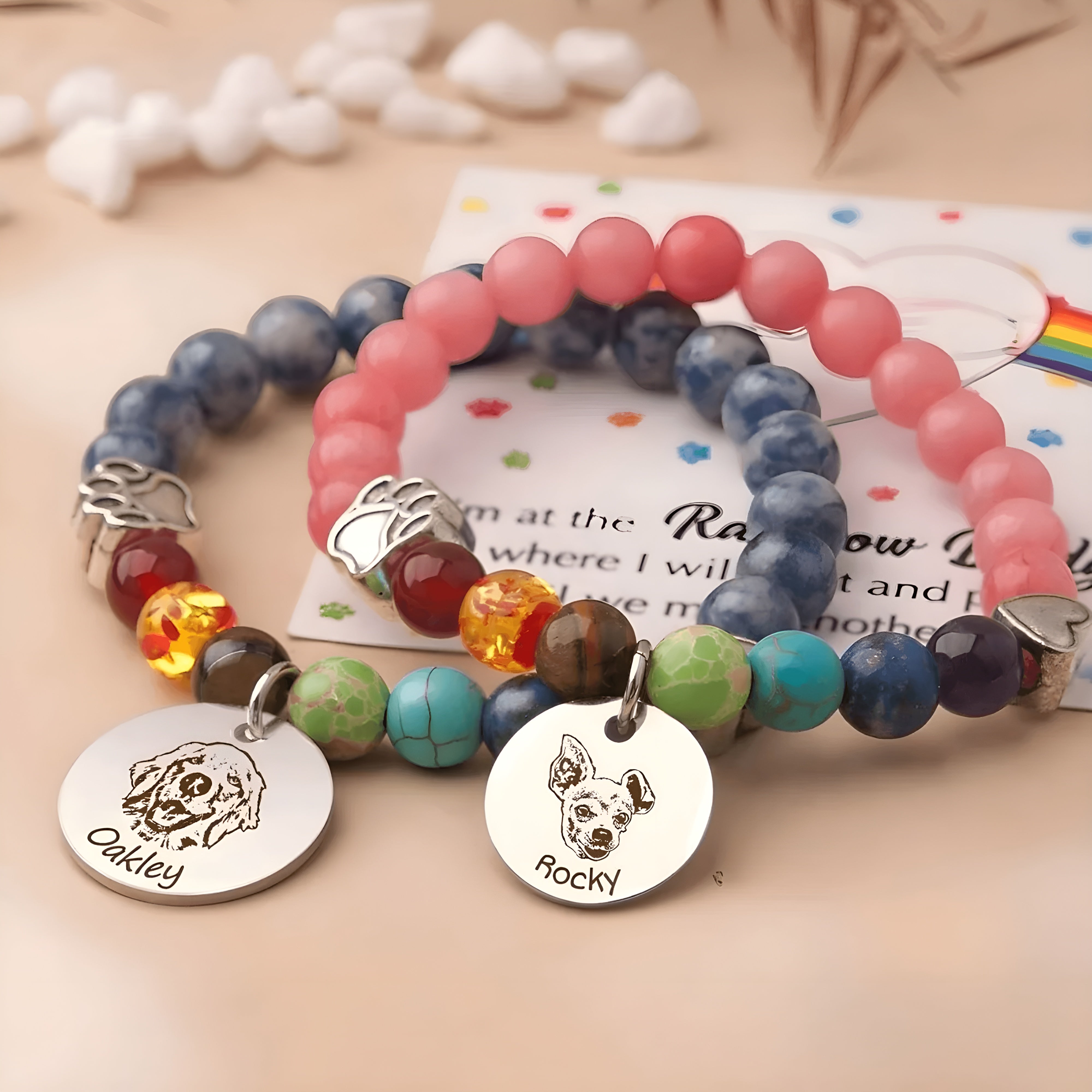 Rainbow Pet Face Bracelet - Soul Companion™