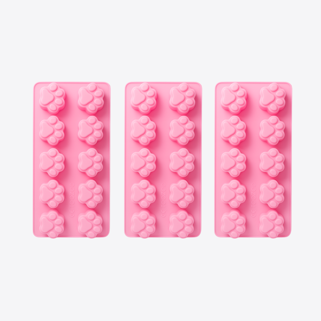 3x Paw Silicone Molds