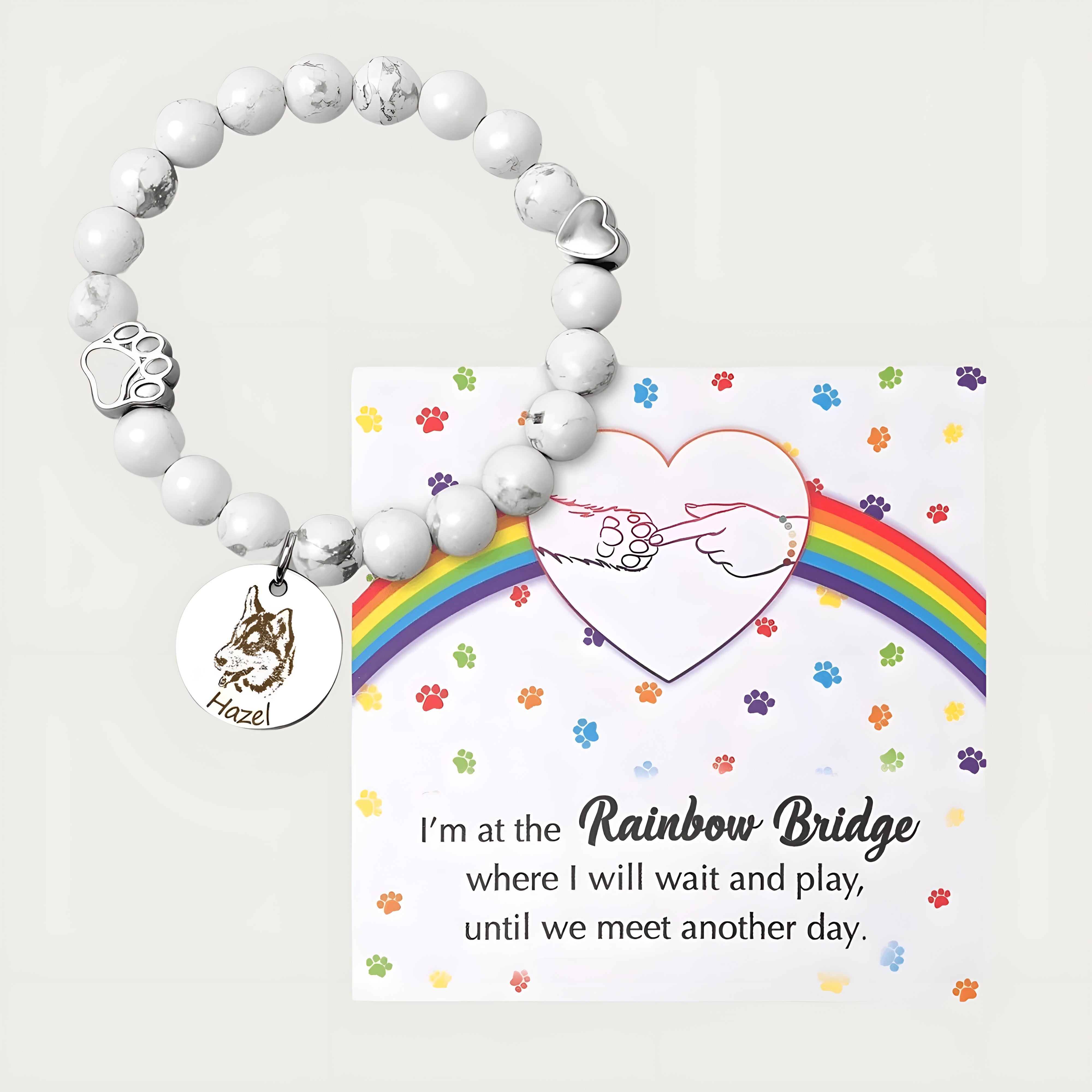 Rainbow Pet Face Bracelet - Soul Companion™