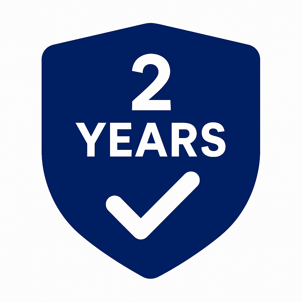 Free Repairs & Replacements for 2 Years
