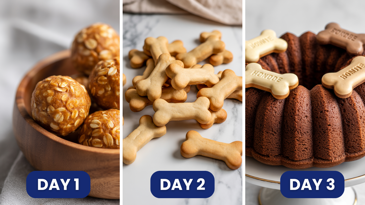 3-Day Dog Treat Challenge 🐶🥣