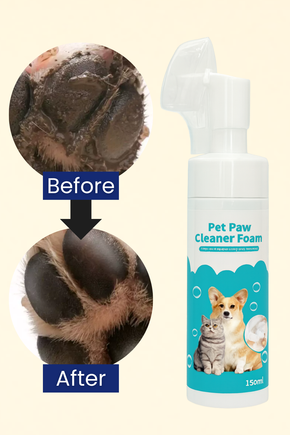 Pet Paw Cleaner Foam