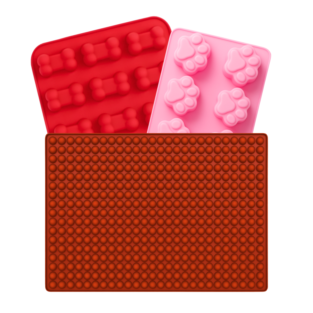 (3-Pack) Paw, Bone & Mega Silicone Mold