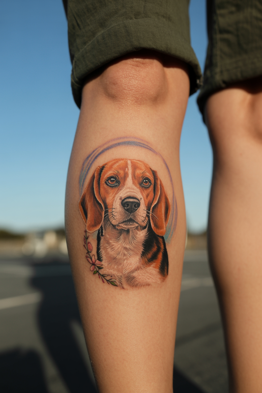 18 Beagle Dog Face Tattoo Ideas