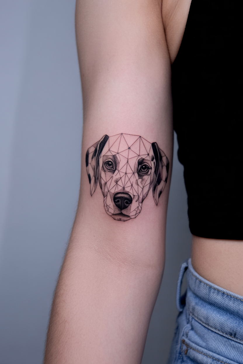 16 Minimal Dalmatian Dog Tattoo Ideas