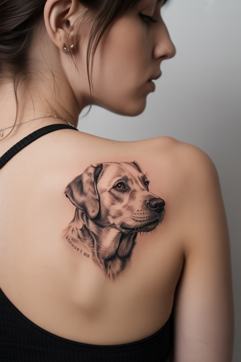 17 Dog Tattoo Labrador Retriever Ideas