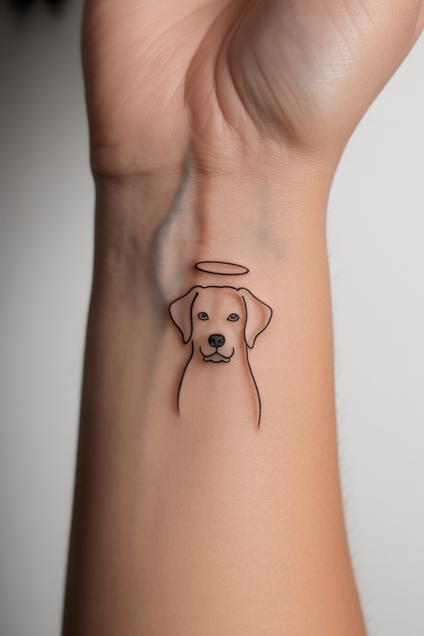 13 Labrador Remembrance Tattoo Ideas