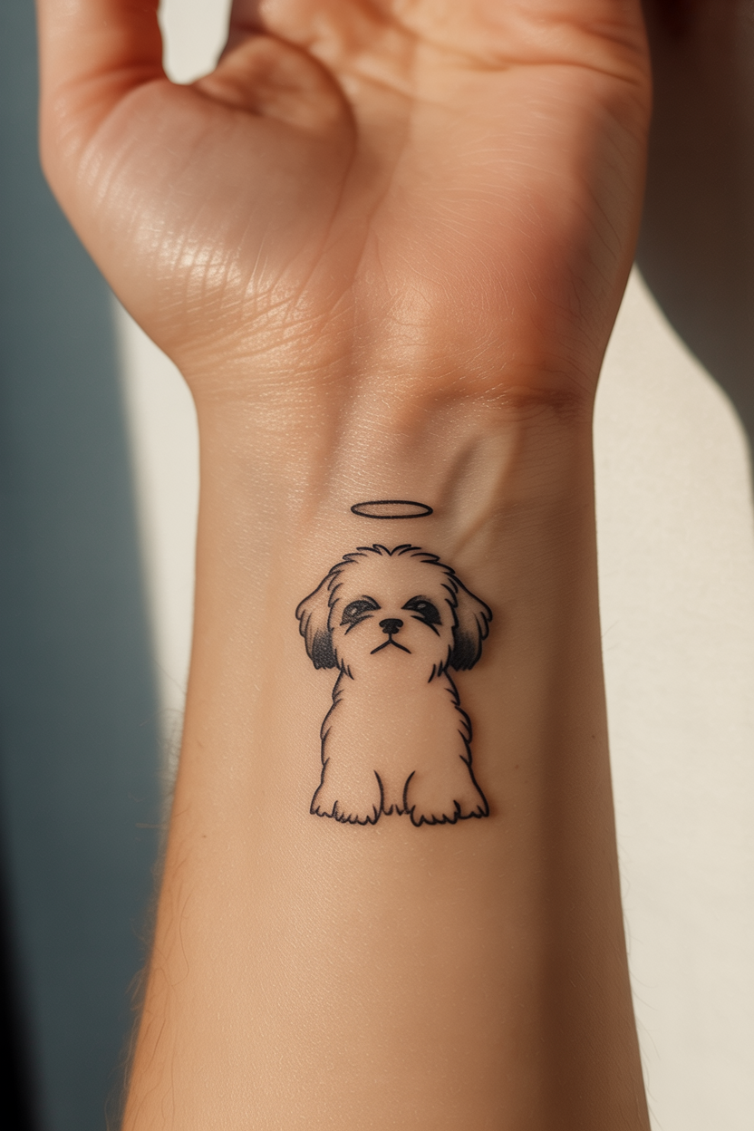 18 Memorial Shih Tzu Dog Tattoo Ideas
