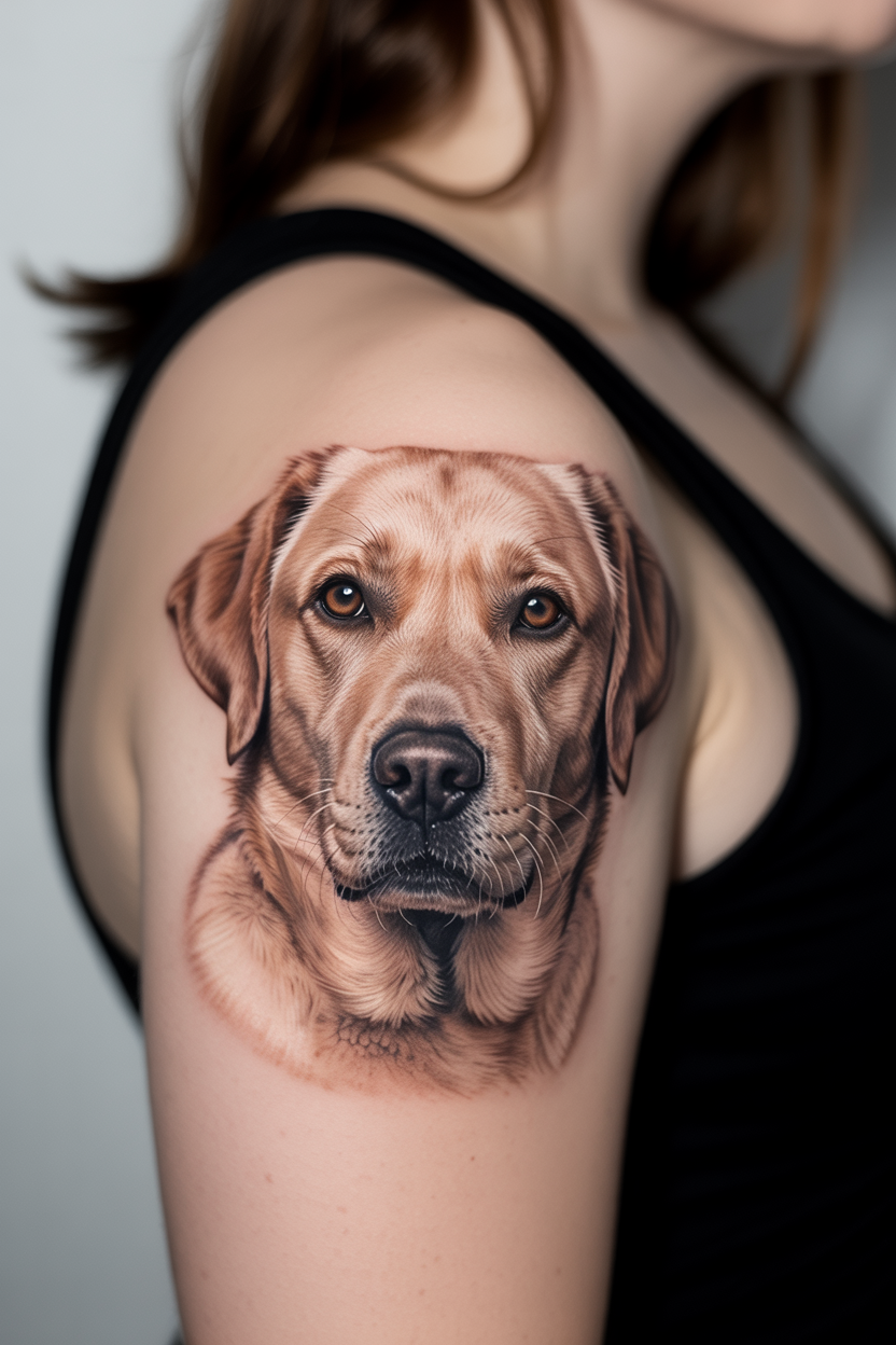 15 Unique Labrador Dog Tattoo Ideas