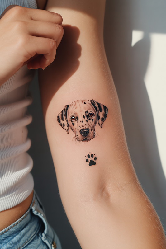 20 Dalmatian Portrait Tattoo Ideas