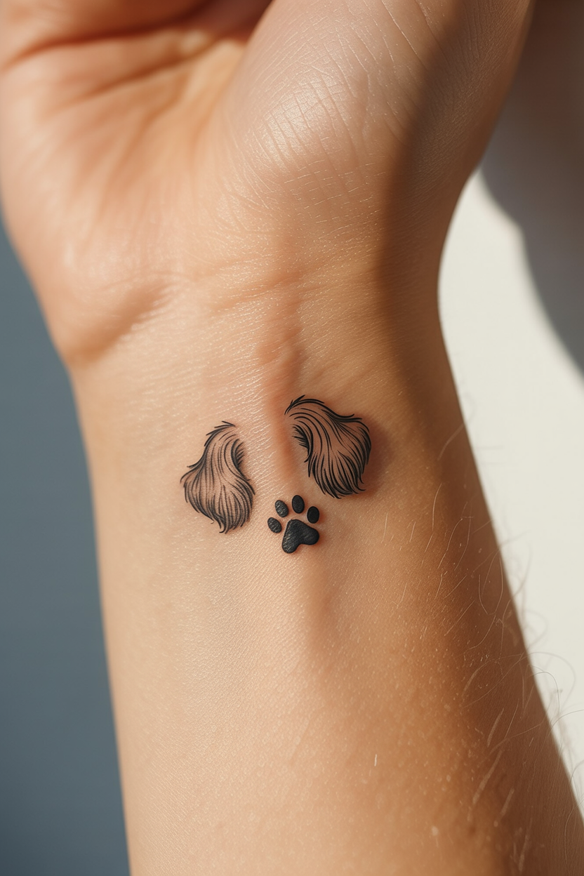 20 Shih Tzu Dog Ears Tattoo Ideas
