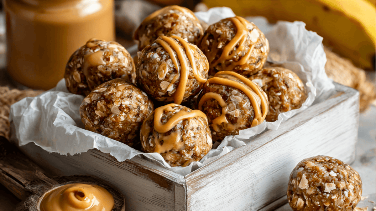 Banana Peanut Butter No Bake Dog Treats