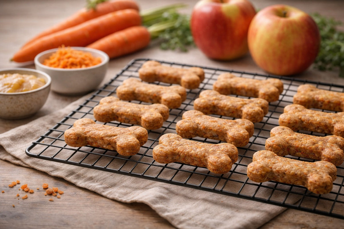 Apple Carrot Dog Treats Homemade