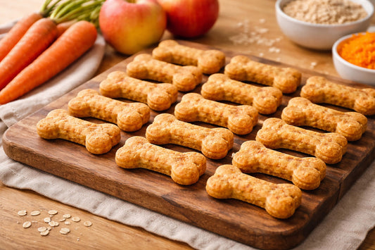 Apple Carrot Dog Treats Recipe (Easy Homemade Dog Treats)