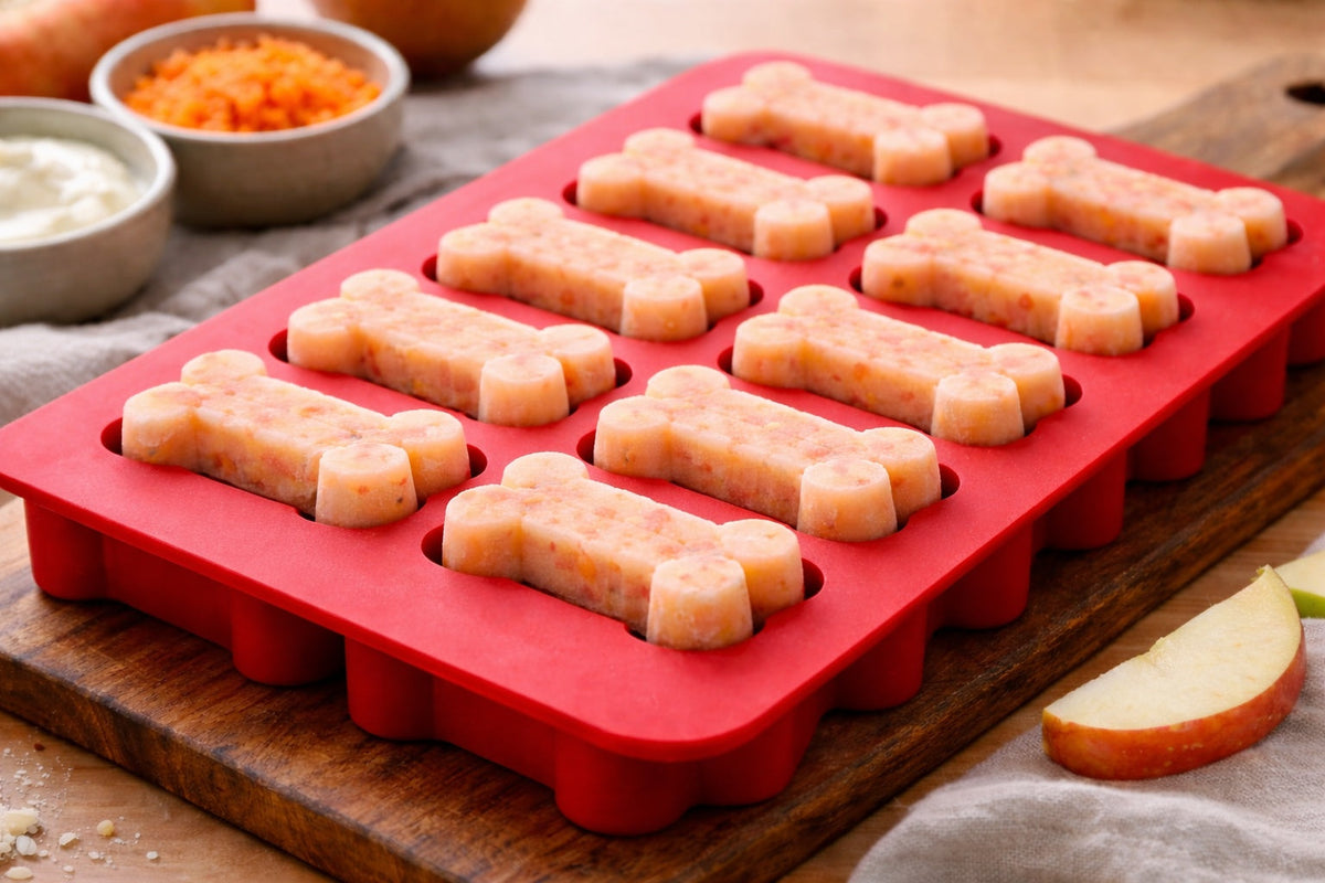 Carrot Apple Frozen Dog Treats