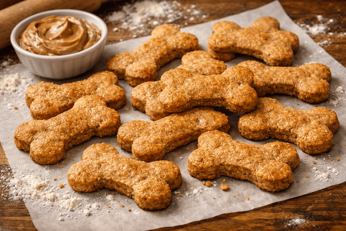 Homemade Peanut Butter Dog Treat Recipe