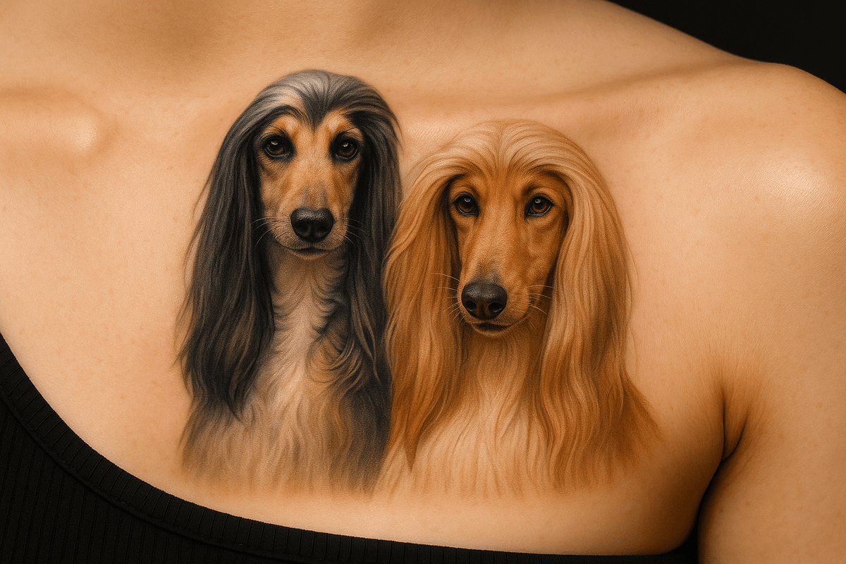 20 Elegant and Meaningful Afghan Hound Tattoo Ideas for Dog Lovers