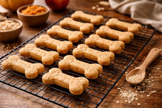 Dog Treats Homemade Pumpkin Apple Recipe Made With Healthy Ingredients.