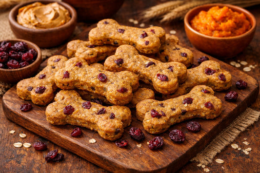 Cranberry Pumpkin Dog Treats