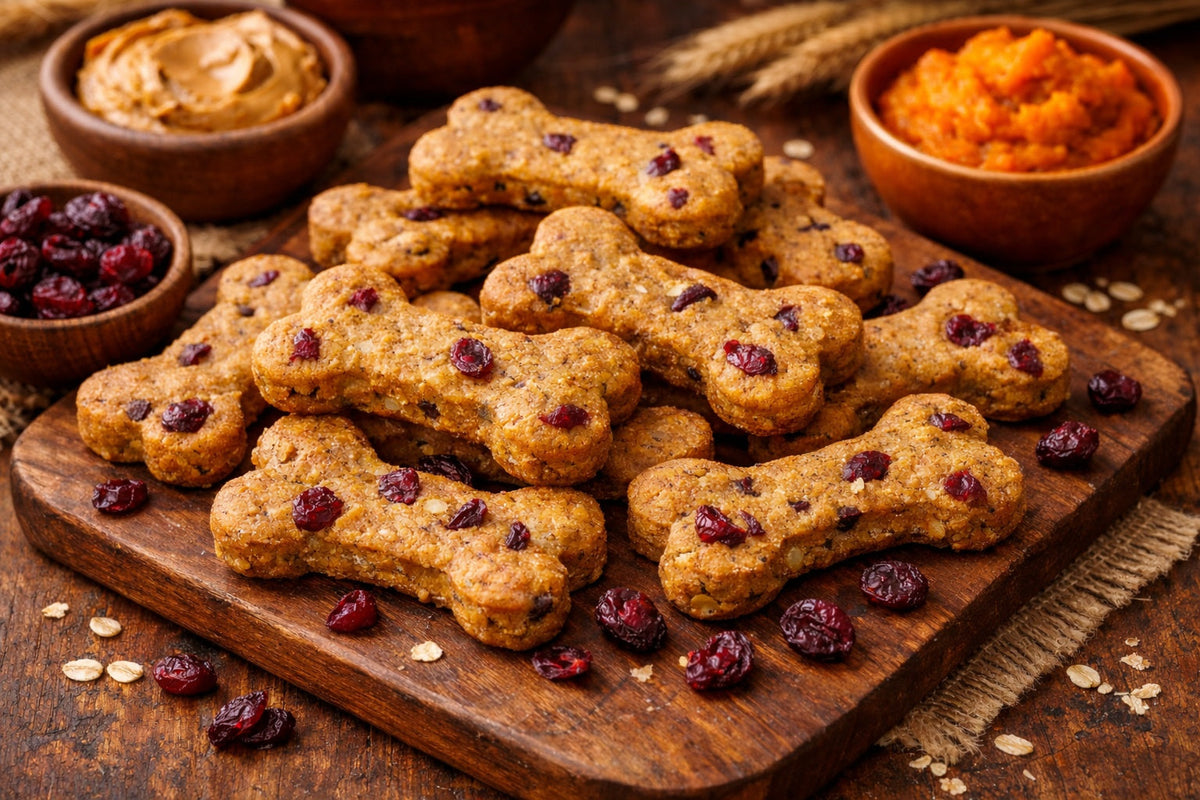 Cranberry Pumpkin Dog Treats