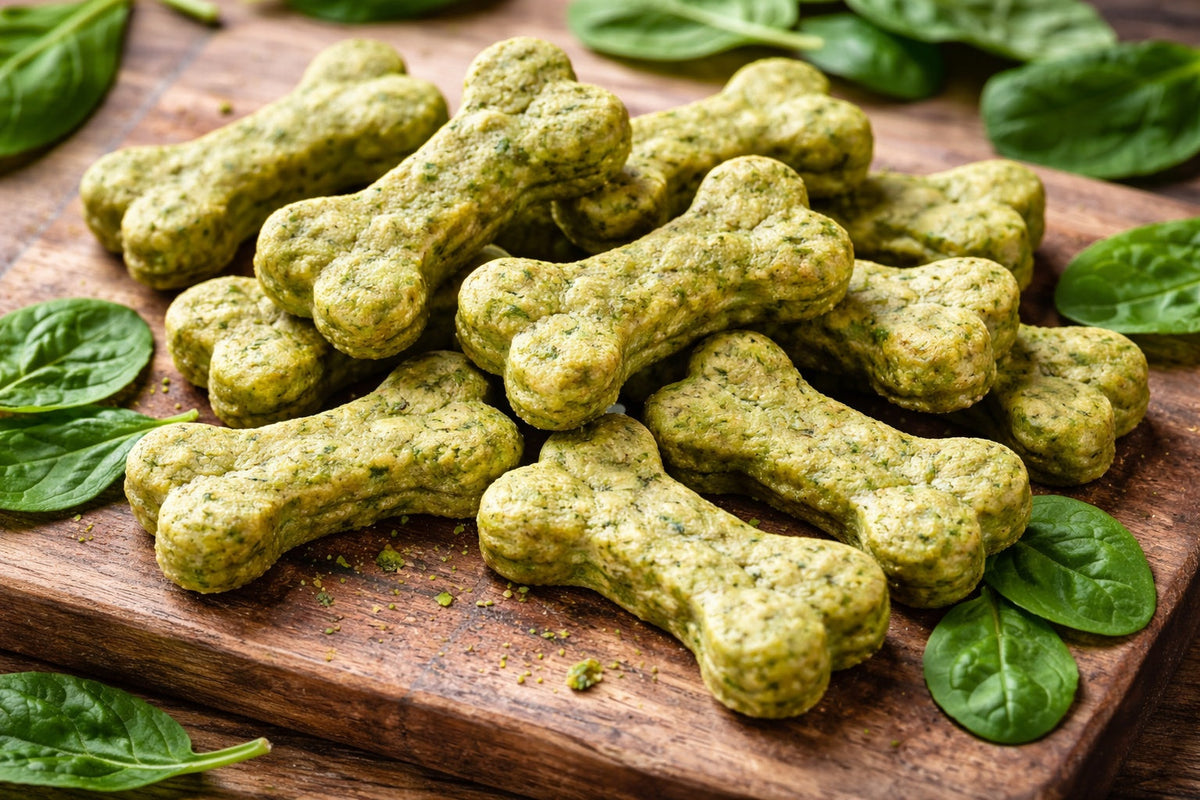 Homemade Dog Treats With Spinach
