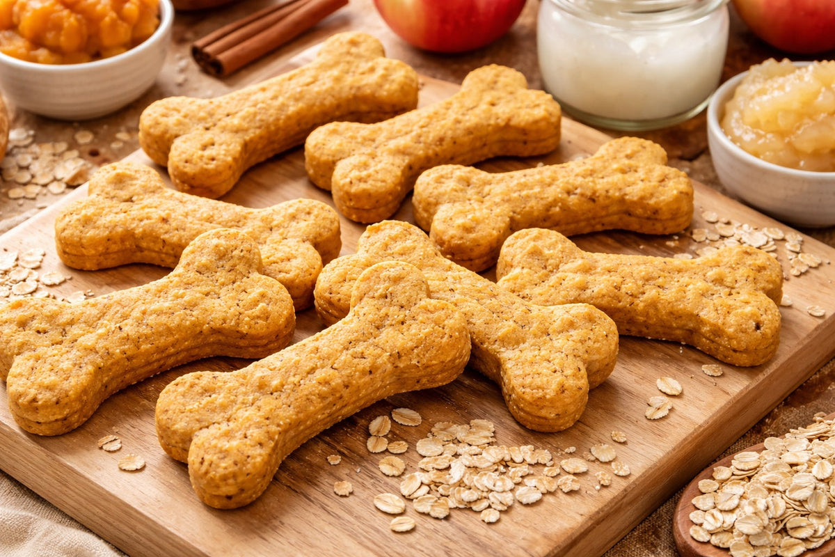 Pumpkin Dog Treats With Applesauce