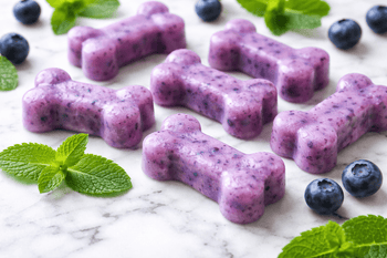 Blueberry Mint And Yogurt Dog Treats
