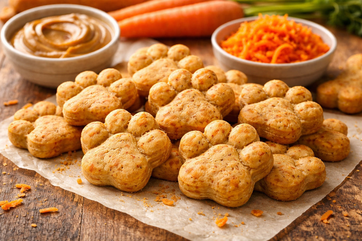 Soft Peanut Butter And Carrot Dog Treats