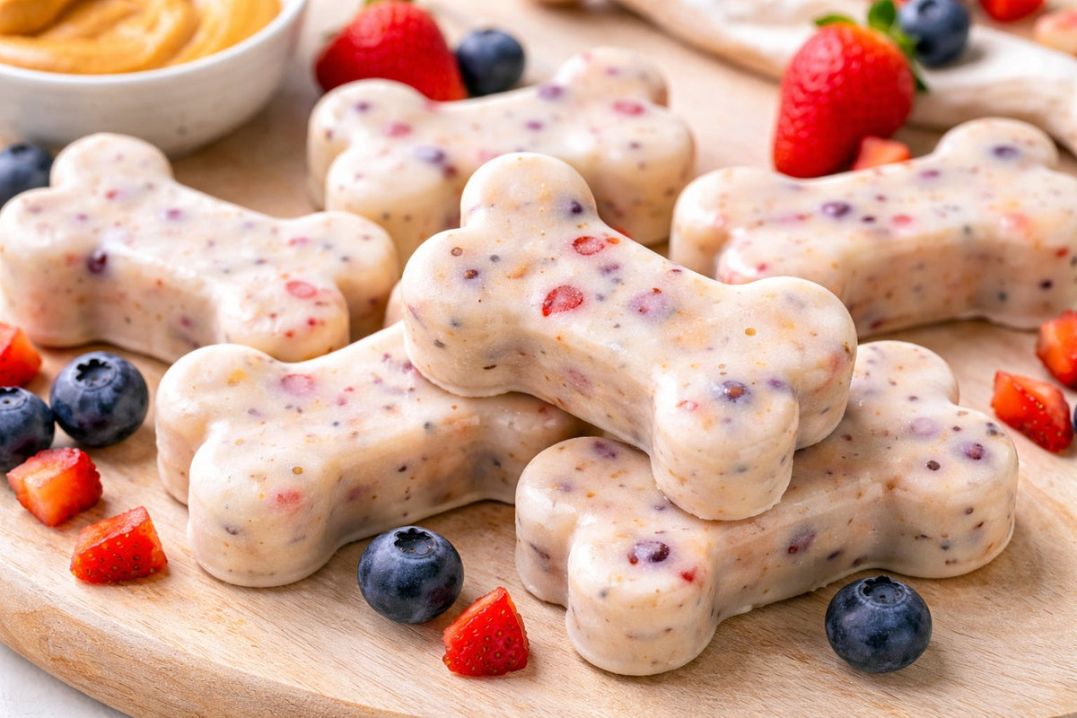 Frozen Greek Yogurt Dog Treats