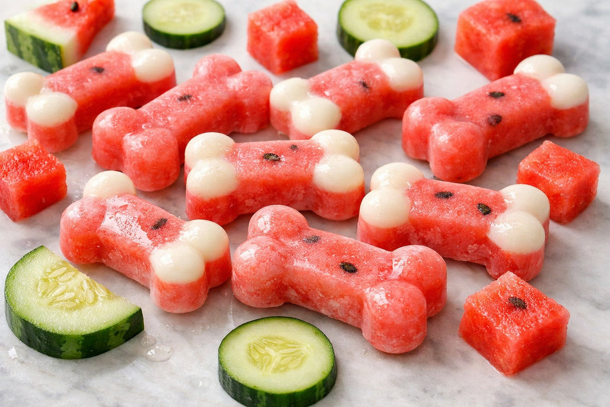 Watermelon Cucumber Dog Treats