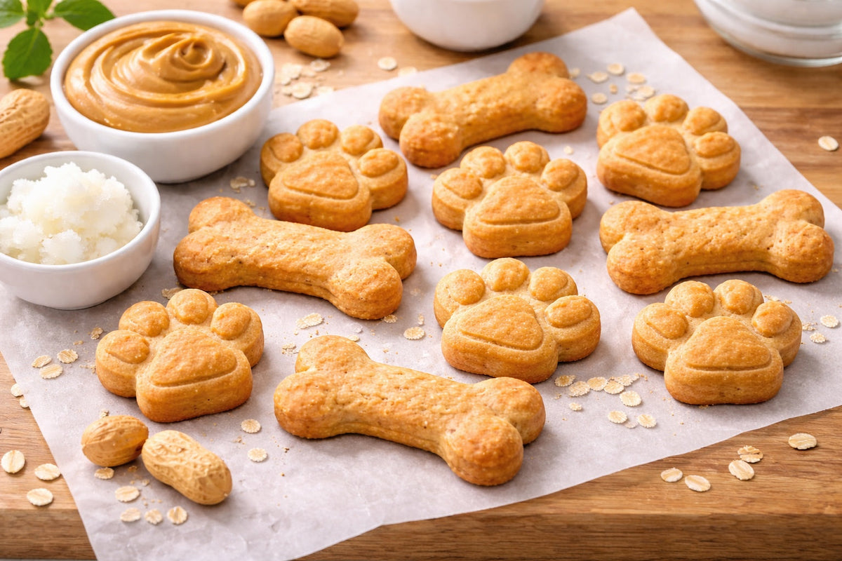 Peanut Butter And Coconut Oil Dog Treats
