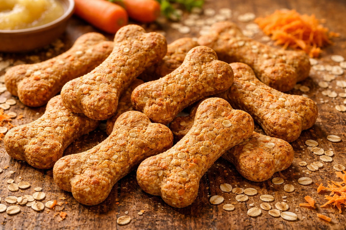Carrot Oat And Applesauce Dog Treats